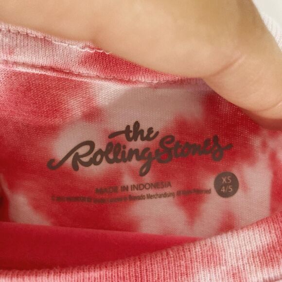 The Rolling Stones Tie Dye Graphic Tee Youth Kids EXTRA SMALL 4/5 T SHIRT - Picture 4 of 5